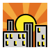 Sunset OpenMoji emoji
