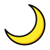 Crescent Moon OpenMoji emoji