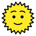 Sun with Face OpenMoji emoji