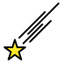 Shooting Star OpenMoji emoji