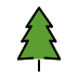Evergreen Tree OpenMoji emoji