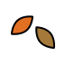 Fallen Leaf OpenMoji emoji