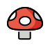 Mushroom OpenMoji emoji