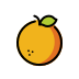 Tangerine OpenMoji emoji