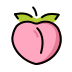 Peach OpenMoji emoji