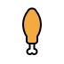 Poultry Leg OpenMoji emoji