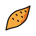 Roasted sweet potato OpenMoji emoji