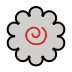 Fish Cake with Swirl OpenMoji emoji