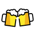 Clinking Beer Mugs OpenMoji emoji