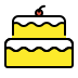 Birthday Cake OpenMoji emoji