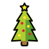 Christmas Tree OpenMoji emoji
