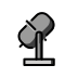 Studio Microphone OpenMoji emoji