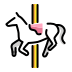 Carousel horse OpenMoji emoji