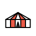 Circus tent OpenMoji emoji
