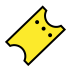 Ticket OpenMoji emoji
