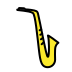 Saxophone OpenMoji emoji