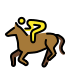 Horse racing OpenMoji emoji