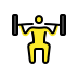 Weightlifter OpenMoji emoji