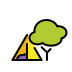 Camping OpenMoji emoji