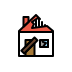 Derelict house OpenMoji emoji
