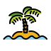 Desert Island OpenMoji emoji