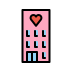 Love hotel OpenMoji emoji