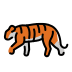 Tiger OpenMoji emoji