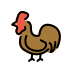 Rooster OpenMoji emoji