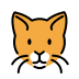 Cat face OpenMoji emoji