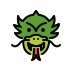 Dragon face OpenMoji emoji