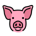 Pig face OpenMoji emoji