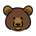 Медведь OpenMoji emoji
