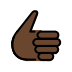 Thumbs Up: Dark Skin Tone OpenMoji emoji