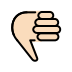 Thumbs Down: Light Skin Tone OpenMoji emoji