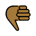 Thumbs Down: Medium-Dark Skin Tone OpenMoji emoji