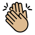 ताली बजाना: मध्यम-हल्की त्वचा OpenMoji emoji