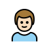 Boy Light Skin Tone OpenMoji emoji