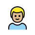 Boy Medium Light Skin Tone OpenMoji emoji
