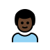 Boy: Medium-Dark Skin Tone OpenMoji emoji