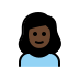 Girl: Medium-Dark Skin Tone OpenMoji emoji