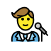 Man singer OpenMoji emoji