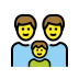 Family: man, man, boy OpenMoji emoji