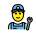 Man mechanic OpenMoji emoji