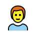 Man: red hair OpenMoji emoji