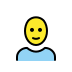 Man: bald OpenMoji emoji
