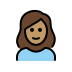 Woman Medium Skin Tone OpenMoji emoji