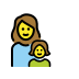 Family: woman, girl OpenMoji emoji