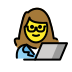 Woman technologist OpenMoji emoji