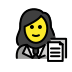 Woman office worker OpenMoji emoji