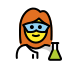 Woman scientist OpenMoji emoji